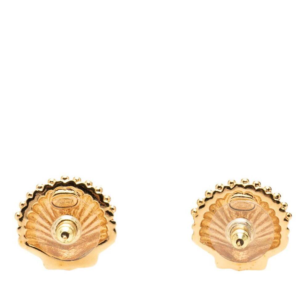 CHANEL Gold Logo Earrings - Picture 2 of 4